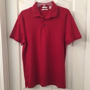 Calvin Klein Polo Shirt - Red.  Mens size: Medium